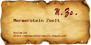 Mermerstein Zsolt névjegykártya